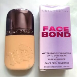 Urban Decay Face Bond Foundation, 3 Fair Warm, NEW Full Coverage Makeup UD